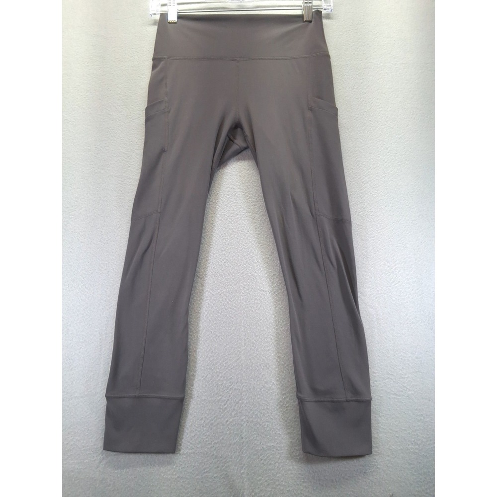 Fabletics Women Gray‎  Capri Leggings Side Pockets Size S